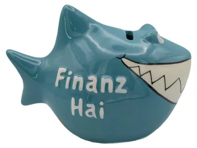Produktbild von Finanzhai Spardose - Sparbüchse Fisch aus Keramik