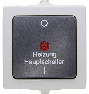Produktbild von Kopp 565356002, Tasten, Schwarz, Grau, Thermoplast, IP44, 250 V, 10 A