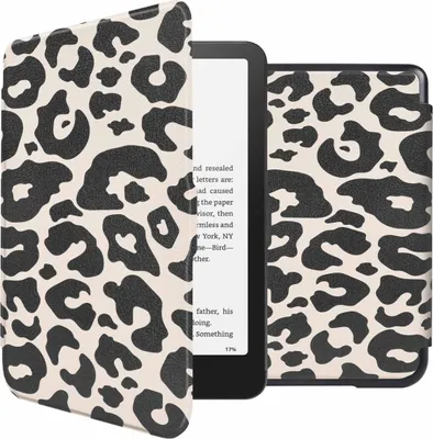 Produktbild von imoshion Design Slim Hard Case Klapphülle Amazon Kindle Paperwhite (2024) / Paperwhite Signature Edition (2024) / Colorsoft (2024) / Colorsoft Signature Edition (2024) - Leopard