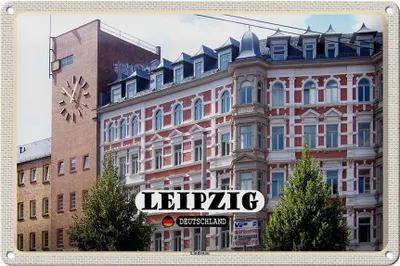 Produktbild von Blechschild Städte Leipzig Lindenau Architektur 30x20cm