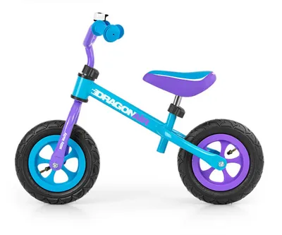 Produktbild von Milly Mally Walking bike Dragon Air Laufrad türkis lila schwarz Balance lernen