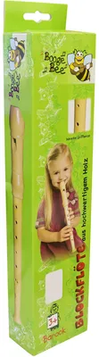 Produktbild von Boogie Bee Blockflöte Holz Barock, 32 cm