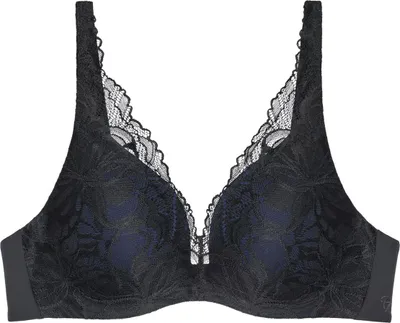 Zdjęcie produktu dla Triumph Body Make-Up Illusion Lace, Czarny, Fiszbina, Wzór, Damski, Zapięcie z tyłu, F