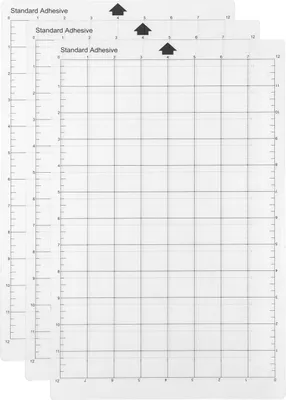 Produktbild von 3er-Pack Ersatz-Schneidematte transparente selbstklebende Cricut-Matte mit Messgitter 8 x 12 Zoll für Silhouette cameo Cricut Explore Plotter-Maschine