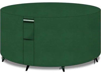 Productafbeelding van Tuintafelbeschermer, rond, 230 x 90 cm, groen, 600D Oxford, waterdicht, winddicht, UV-bescherming