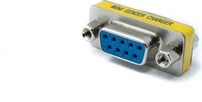 Obrázek produktu pro SYSTEM-S D Adaptér Sub9 9pinová samice na samici DB9 kabel v šedé barvě pro RS232