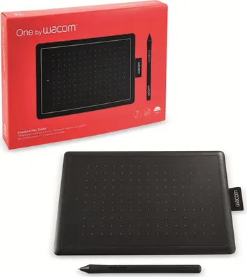 Produktbild von Wacom One by Small - przewodowa - 2540 lpi - 152 x 95 mm - USB - pióro - czarna