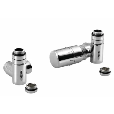 Image de CORNER COMBI Set de raccordement thermostatique, droite, chrome