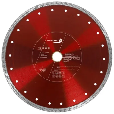 Immagine prodotto di PRODIAMANT Disco diamantato da 300 mm per piastrelle, gres porcellanato F35