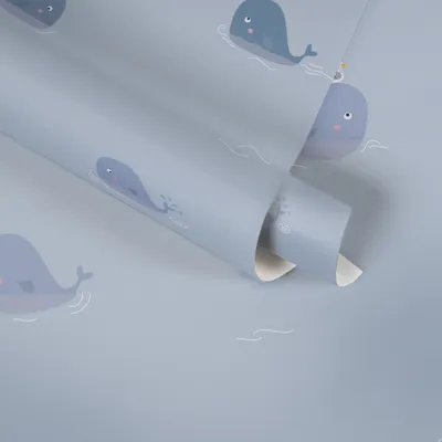 Produktbild von A.S. Creation Kinderzimmertapete Little Love Vliestapete blau grau weiß