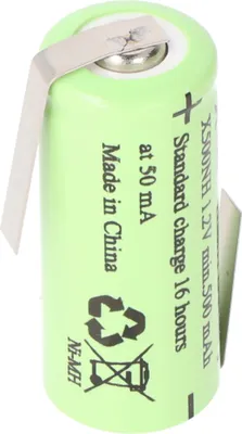 Produktbild von GP Lady Akku GP 50NH, LR1, Size N NiMH Akku 500mAh mit Lötfahne in Z-Form