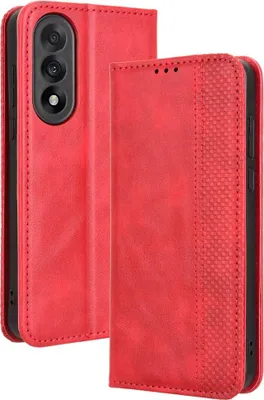 Produktbild von OnePlus Nord 5 Hülle - Coverup Vintage Style Klapphülle - Rot
