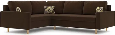 Produktbild von Ecksofa  mit Schlaffunktion Schlafcouch mit Bettkasten ETNA II 230x170cm LINKS Braun