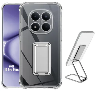 Image de Coque Support pour Xiaomi Redmi Note 15 Pro Plus 5G, Silicone Antichoc Anti-Rayures