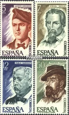 Produktbild von Briefmarken Spanien 1977 Mi 2284-2287 (kompl.Ausg.) postfrisch Berühmte Spanier
