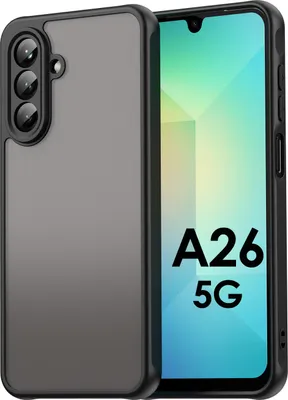 Produktbild von Handyhülle für Samsung Galaxy A26 Matt Stoßfest Schutzhülle Back cover in Schwarz