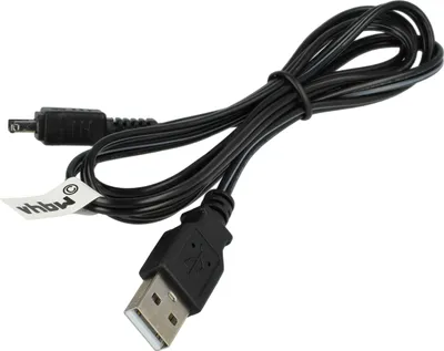 Produktbild von vhbw USB-Ladekabel kompatibel mit Canon Legria HF R28, HF R38, HF R306, HF R36, HF R26, HF R27, HF R706, HF R21 Kamera, Videokamera, Camcorder Schwarz
