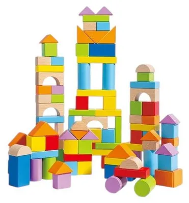 Produktbild von Hape - Wunderbare Holzbausteine - 101 Teile