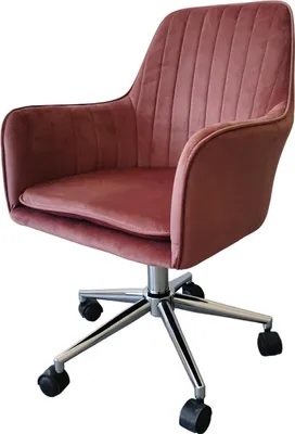 Produktbild von Drehstuhl Ashley Mauve, höhenverstellbar, gepolstert, Sitzhöhe 45-53 cm, 125 kg