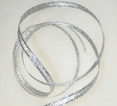 Produktbild von 91m Rolle Polyesterband 3mm, Farbauswahl:silber