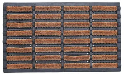 Produktbild von Kokosfußmatte Für Die Tür Rutschhemmend Saugfähig 45x75 cm Braun