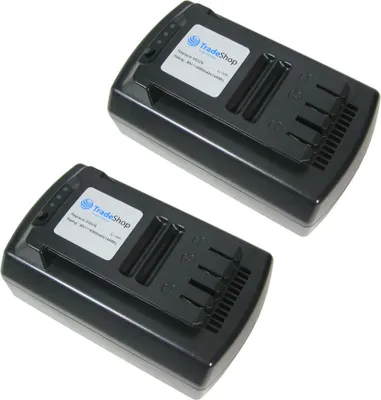 Produktbild von 2x Trade-Shop Premium Li-Ion Akku 36V / 4000mAh / 144Wh für Garden Feelings R1S-360-AH-C 36V