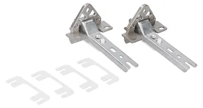 Produktbild von BLUPARTS - KOMPATIBEL 10101130 Türscharnier Einbau Set passend für BOSCH 00268698 BLUPARTS in Kühlschrank 2Stk