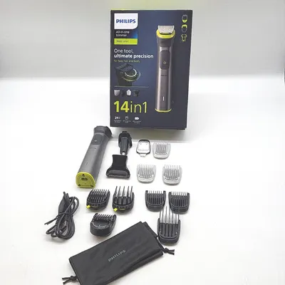 Produktbild von Philips All-in-One Trimmer MG7930/15 Serie 7000, Grau, Gelb, 0,5 mm, 1,6 cm, 0,2 mm, Bart, Ohr, Nase, Akku