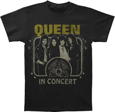 Produktbild von Queen - "In Concert" T-Shirt für Herren/Damen Uni RO1352 (XXL) (Schwarz)