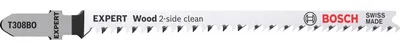 Produktbild von EXPERT Hardwood 2-side clean T308BO Stichsägeblatt, 3-tlg.