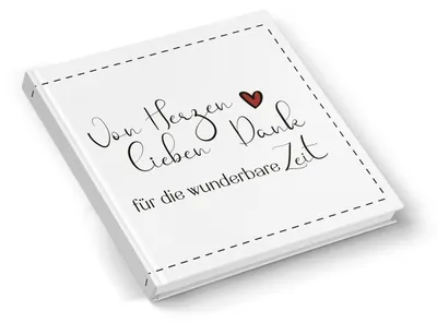 Produktbild von Abschiedsbuch "Danke für die wundervolle Zeit" 15x15cm