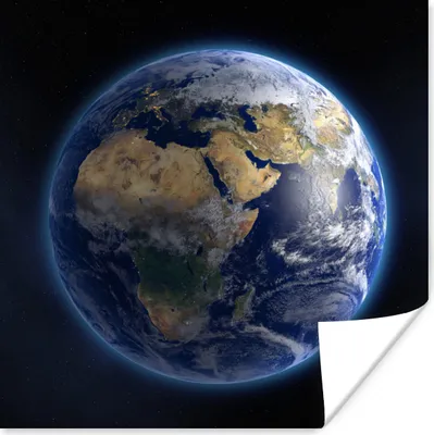Produktbild von MuchoWow® Poster Erde - Weltraum - Planeten 50x50 cm - Wohnzimmerdekoration