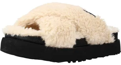 Produktbild von UGG W FUZZ SUGAR CROSS SLIDE Beige