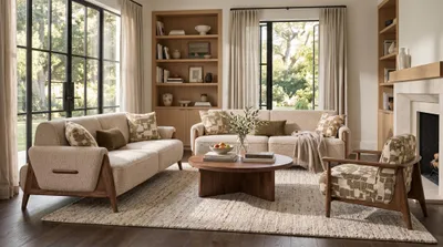 Productafbeelding van Comfortabele fauteuil in moderne stijl, zacht en bekleed voor optimaal comfort