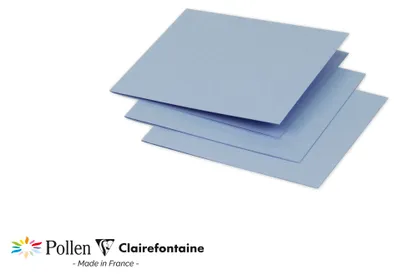 Produktbild von Clairefontaine Doplkarte Pollen 116x116 lavendelbl