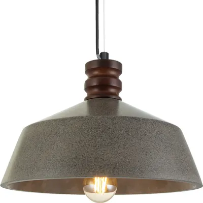 Produktbild von Hängelampe, E27, Lampe Für Wohnzimmer Esszimmer Küche, Höhenverstellbar Farbe  Beton-Sandstein-Schwarz