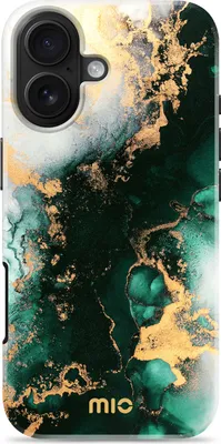 Produktbild von MIO iPhone 17 MagSafe Hülle Hardcase Backcover - Green Marble