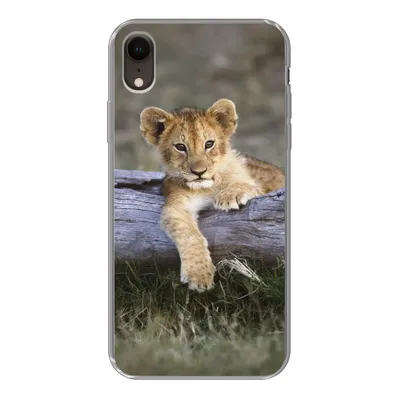 Produktbild von MuchoWow® Handyhülle Schutzhülle Hülle für iPhone XR Jungtier - Tier - Natur Silikon Softcase Handy Hülle - Schutzdeckel