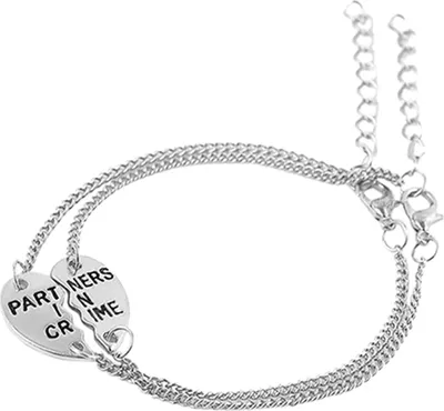 Produktbild von Stück Damen-Armband, süßer Schmuck, Geschenk, Legierung, Partner, Liebe, Herz-Armreif für Party-Silber
