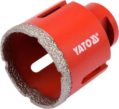 Produktbild von Yato YT-60446, Bohrer, Diamantbohrkrone, 5,1 cm, Stein, Granit, Keramik, Kohlenstoffstahl, Rot