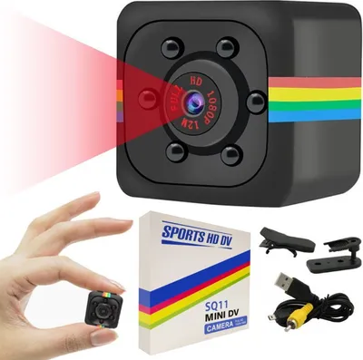Obrázok produktu pre Mini Osobná Kamera Full Hd Sq11 S Detekciou Pohybu Usb Rukoväť 1080P Darček
