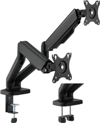 Immagine prodotto di Brateck LDT46-C024E supporto per monitor da tavolo per 2 monitor, nero