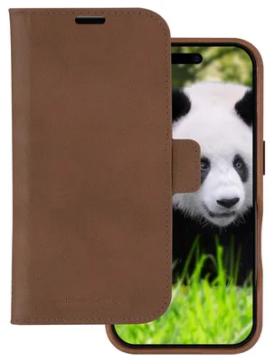 Immagine prodotto di DBRAMANTE1928, Custodia Apple iPhone 16 MagSafe 2 in 1, modello Lynge, marrone