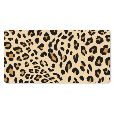 Produktbild von MuchoWow® Mauspad Mousepad Tiermuster - Panther - Leopard 60x30 cm - Mousepads - Maus Mat - Pad - Mausunterlage - Nachhaltig