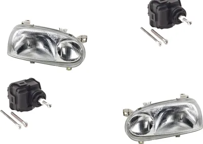Produktbild von Johns, Scheinwerfer passend für VW Golf III 1Hx0 91- 97 H1 H1 Links Rechts + Stellmotor 1H0941295E 1H0941295C 4A0941295 1H6941017B 1H6941017AF 1H69410