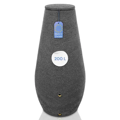 Produktbild von YourCasa Regentonne 200 Liter [EcoDrop] - Nachhaltige Gartenbewässerung Granit