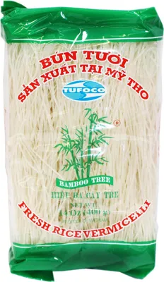 Produktbild von Tufoco Reisnudeln Bun Tuoi (grün) 400g