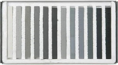 Produktbild von Cretacolor Hartpastell-Set grau - 12 Farben für Künstler und Kreative