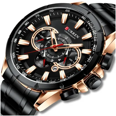 Zdjęcie produktu dla Zegarek Męski Curren Klasyczny Elegancki Chronograf Datownik 5 Kolorów
