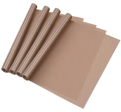 Obrázok produktu pre Teflónové fólie na pečenie, 4 kusy, 40 x 30 cm, opakovane použiteľné, s nepriľnavým povrchom, vhodné do rúry a na gril